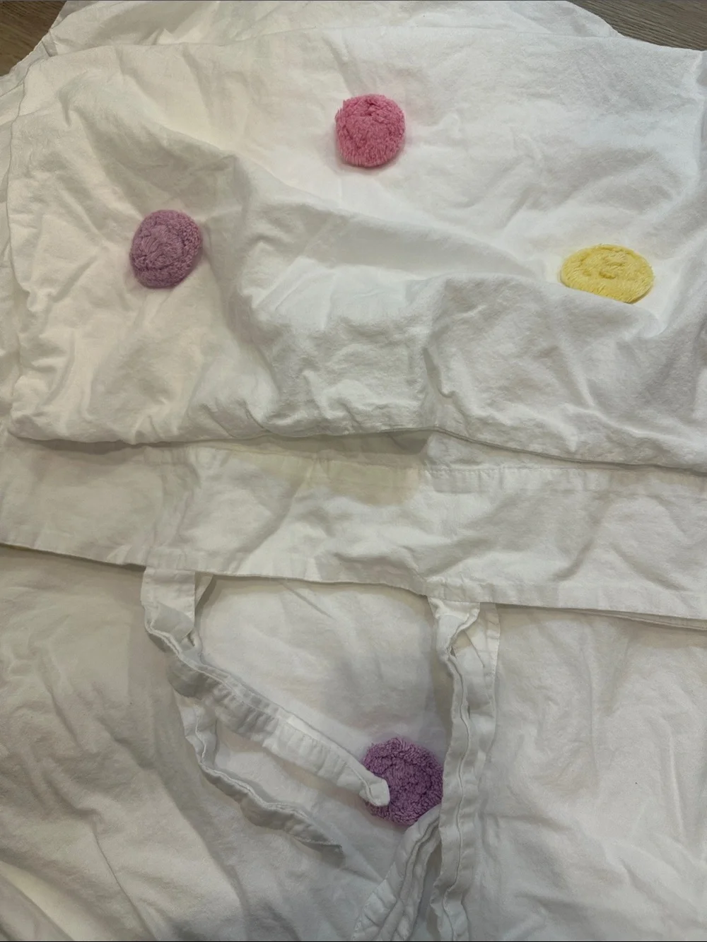 Zoey Pom-Pom Cotton Duvet Cover & Sham Twin